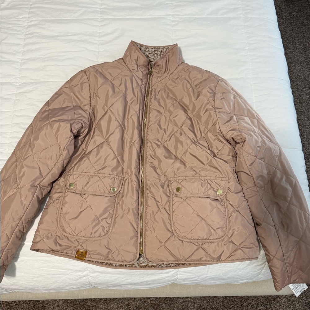 Simply Southern Quilted Jacket in Light Brown